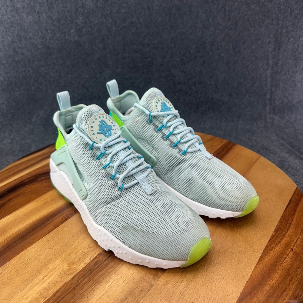 Nike Air Huarache Ultra Ghost Green Electric Green Sneakers 819151-301 Mens 8.5 - Picture 2 of 11
